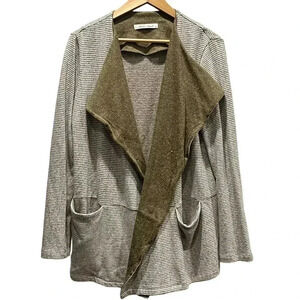 Michael Farrell‎ Olive/Tan Cardigan Medium